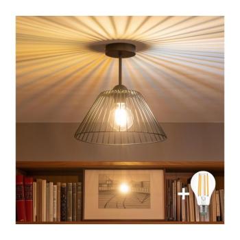 BRILAGI - LED felületre szerelhető csillár CERIA WIRE, 1×E27, max. 60 W, 230 V, Ø 30 cm, fekete BG3989+EG300163 kép