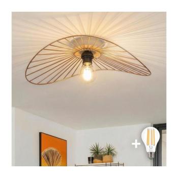 BRILAGI - LED felületre szerelhető csillár CERIA WIRE 1xE27/40W/230V 40x56 cm bronz/tölgy BG3985+EG300151 kép