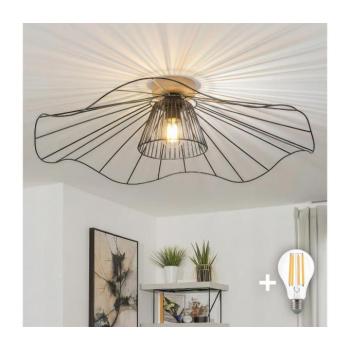 BRILAGI - LED felületre szerelhető csillár CERIA WIRE 1xE27/40W/230V átm. 80 cm fekete/tölgy BG3985+EG300157+EG300162 kép
