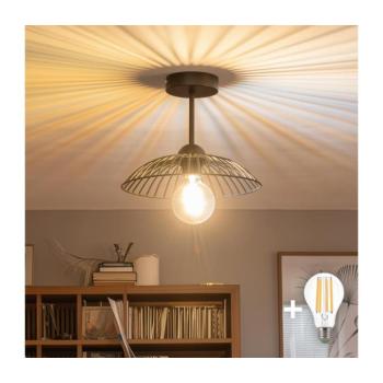 BRILAGI - LED felületre szerelhető csillár CERIA WIRE 1xE27/60W/230V átm. 26 cm fekete BG3989+EG300158 kép