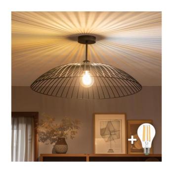 BRILAGI - LED felületre szerelhető csillár CERIA WIRE 1xE27/60W/230V átm. 60 cm fekete BG3989+EG300161 kép