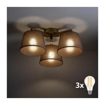 BRILAGI - LED felületre szerelhető csillár LATTE SABIA 3xE27/15W/230V fenyő/barna 11575 kép