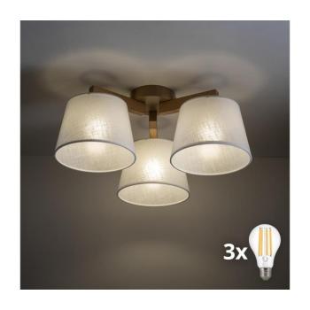 BRILAGI - LED felületre szerelhető csillár LATTE SABIA 3xE27/15W/230V fenyő/fehér 11573