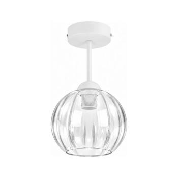 BRILAGI - LED felületre szerelhető csillár RETRO GLASS 1xE27/60W/230V átm. 18 cm fehér/átlátszó BG3992+NSTK7485 kép