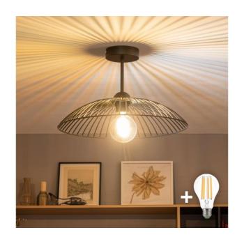 BRILAGI - LED felületre szerelhető mennyezeti lámpa CERIA WIRE 1xE27/60W/230V átm. 38 cm fekete BG3989+EG300159 kép