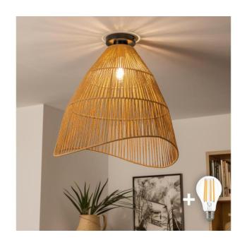 BRILAGI - LED felületre szerelt csillár CERIA BOHO 1x E27/40W/230V, átmérő 70 cm, barna BG3988+EG781103 kép