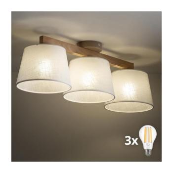BRILAGI - LED felületre szerelt csillár LATTE SABIA 3xE27/15W/230V fenyő/fehér 11566 kép