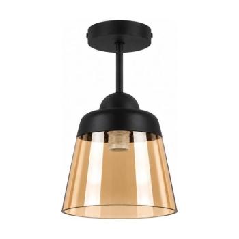BRILAGI-LED Felületre szerelt mennyezeti lámpa R GLASS 1xE27/60W/230V Ø 15,5 cm fekete/füstös bézs BG3989+NSTK7325 kép