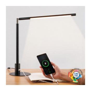 BRILAGI - LED fényerőszabályozható asztali lámpa USB-portokkal VARIO LED/7W/230V CRI 96 8590828037033 kép