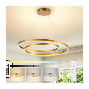BRILAGI-LED Fényerőszabályozható függeszték kábelen TWISTER LED/75W/230V 3000-6000K arany +Távirányító BRI1194 kép