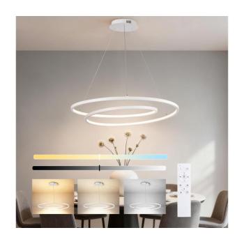 BRILAGI-LED Fényerőszabályozható kábeles csillár TWISTER LED/105W/230V, átmérő 100 cm, fehér + távirányítóval BRI481 kép