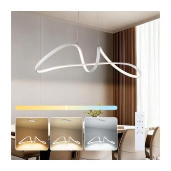 BRILAGI-LED fényerőszabályozható kábelre függesztett TWISTER LED/60W/230V 3000-6000K fehér + távirányító BRI486 kép