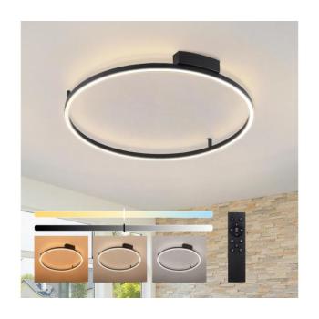 BRILAGI - LED Fényerőszabályozható lámpatest PORTOFINO LED/60W/230V átm. 80 cm fekete + távirányító BRI519 kép