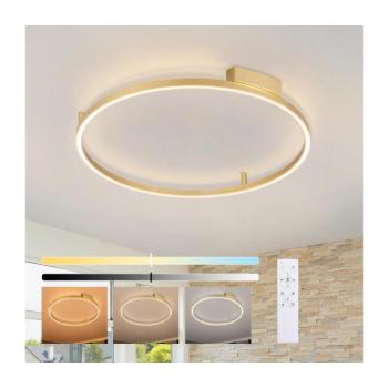 BRILAGI - LED fényerőszabályozható lámpatest PORTOFINO LED/60W/230V átmérő 80 cm arany + távirányító BRI522 kép
