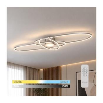 BRILAGI - LED, fényerőszabályozható mennyezeti lámpa APOLLO LED/58W/230V 43,2x101,2 cm króm + távirányító BRHE-31500C04-SN kép