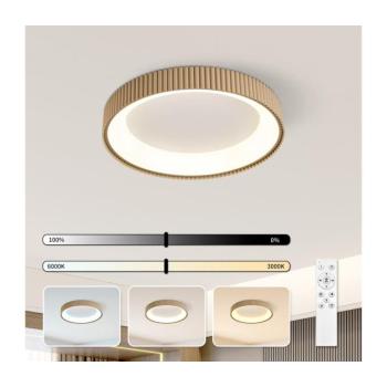 BRILAGI - LED fényerőszabályozható mennyezeti lámpa FALCON MODERN LED/30W/230V 40 cm bézs+távirányító BRI500 kép