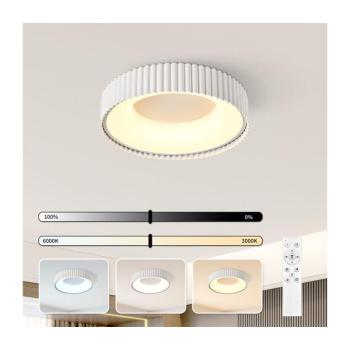 BRILAGI - LED fényerőszabályozható mennyezeti lámpa FALCON MODERN LED/30W/230V 40 cm fehér + távirányítóval BRI966 kép