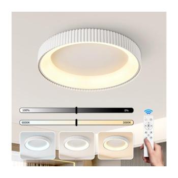 BRILAGI - LED Fényerőszabályozható mennyezeti lámpa FALCON MODERN LED/54W/230V 60 cm fehér + távirányító BRI968 kép