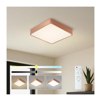 BRILAGI - LED Fényerőszabályozható mennyezeti lámpa POOL SQUARE LED/48W/230V 50x50 cm rézszínű+DO BRI1032 kép