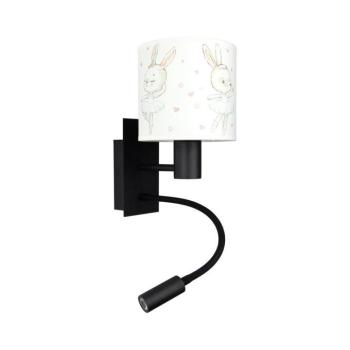 BRILAGI - LED Flex. lámpa BOBO 1xE27/25W/230V + LED/3W fekete/fehér/nyuszik BG1558+BG5580 kép