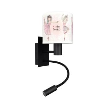 BRILAGI - LED Flex. lámpa BOBO 1xE27/25W/230V + LED/3W fekete/fehér/rózsaszín/balettmintás BG1558+BG5591 kép