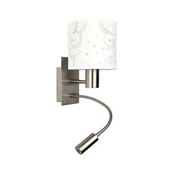 BRILAGI - LED Flex. lámpa BOBO 1xE27/25W/230V + LED/3W m. króm/fehér/nyuszik BG1556+BG5580 kép