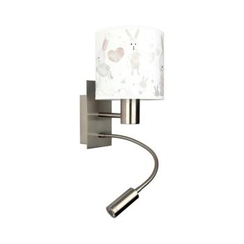 BRILAGI - LED Flex. lámpa BOBO 1xE27/25W/230V + LED/3W m. króm/fehér/nyuszis BG1556+BG5584 kép