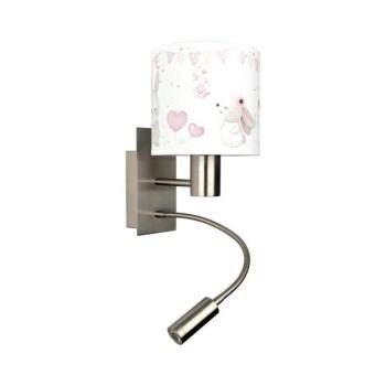 BRILAGI - LED Flex. lámpa BOBO 1xE27/25W/230V + LED/3W m. króm/krémszínű/nyuszik BG1556+BG5589 kép
