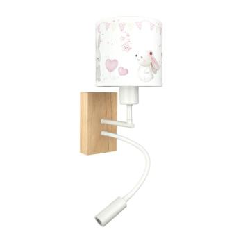BRILAGI - LED Flex. lámpa BOBO WOOD 1xE27/25W/230V + LED/3W tölgy/fehér/krém./király. BG1565+BG5589 kép