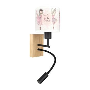 BRILAGI- LED Flex. lámpa BOBO WOOD 1xE27/25W/230V + LED/3W tölgy/fek./feh./rózs./csom. BG1564+BG5591 kép