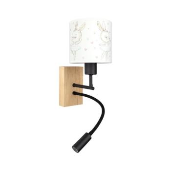 BRILAGI - LED Flex. lámpa BOBO WOOD 1xE27/25W/230V + LED/3W tölgy/fekete/fehér/királyi. BG1564+BG5580 kép