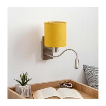 BRILAGI - LED flexibilis fali lámpa NUBILA 1xE27/25W/230V+LED/3W króm/sárga BG1556+BG2452 kép