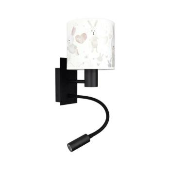 BRILAGI - LED flexibilis lámpa BOBO 1xE27/25W/230V + LED/3W fekete/fehér/nyuszis BG1558+BG5584 kép