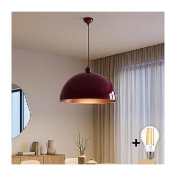 BRILAGI - LED függőlámpa kábellel METALO 1xE27/40W/230V átm. 60 cm bordó/rézszínű 118OPV1124 kép