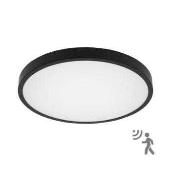BRILAGI -LED fürdőszobai mennyezeti lámpa érzékelővel ZENNA LED/12W/230V átm. 25 cm IP44 fekete BRW3090-12W/HF/CR kép