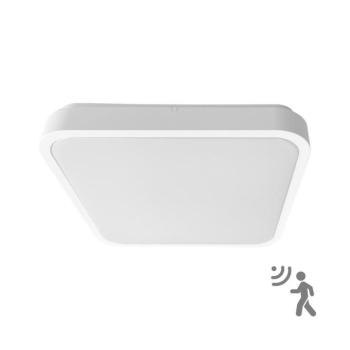 BRILAGI-LED Fürdőszobai mennyezeti lámpa szenzorral ZENNA LED/18W/230V 28,5x28,5 cm IP44 fehér BRW3094-18W/HF/BI kép