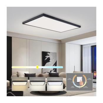 BRILAGI -LED Fürdőszobai mennyezeti lámpatest FRAME LED/96W/230V 120x60 cm IP44 fekete BRI642 kép