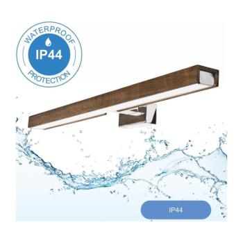 BRILAGI-LED Fürdőszobai tükörmegvilágítás WOODY MIRROR LED/12W/230V IP44 tölgy/króm 8590828607571 kép