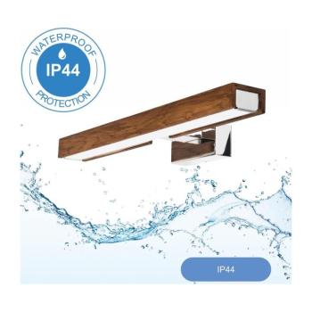 BRILAGI-LED Fürdőszobai tükörmegvilágítás WOODY MIRROR LED/8W/230V IP44 tölgy/króm 8590828607533 kép