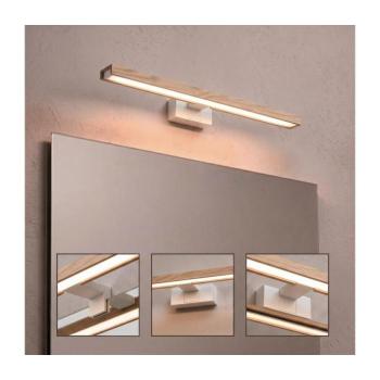 BRILAGI - LED fürdőszobai tükörvilágítás 3 az 1-ben WOODY MIRROR LED/12W/230V IP44 fehér/tölgy 8590828018254 kép