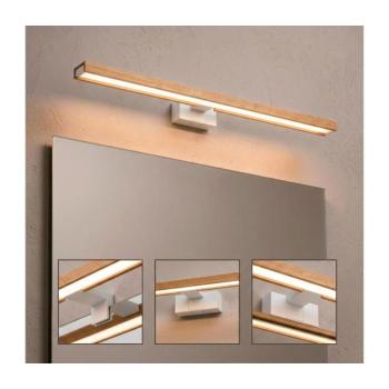 BRILAGI - LED fürdőszobai tükörvilágítás 3 az 1-ben WOODY MIRROR LED/15W/230V IP44 fehér/tölgy 8590828018315 kép
