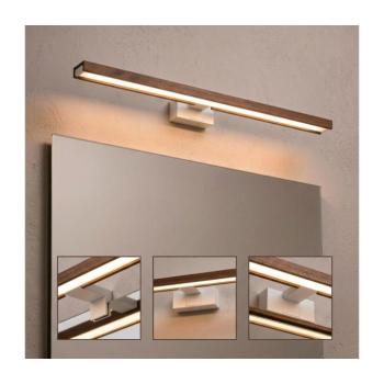 BRILAGI - LED fürdőszobai tükörvilágítás 3 az 1-ben WOODY MIRROR LED/15W/230V IP44 fehér/tölgy-cseresznye 8590828018308 kép