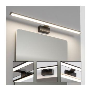 BRILAGI - LED fürdőszobai tükörvilágítás VESTRA LED/15W/230V 80 cm IP44 fekete FG-M1-C02-800-BLK kép