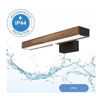 BRILAGI-LED fürdőszobai tükörvilágítás WOODY MIRROR LED/8W/230V IP44 tölgy/feket 8590828607427