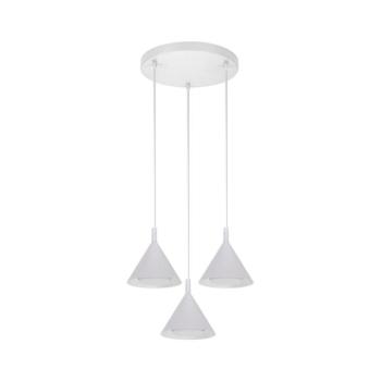 BRILAGI - LED Kábeles csillár CONE TRIPLE ROUND 3xGX53/15W/230V fehér WO-E14-G11-WHT-OEM