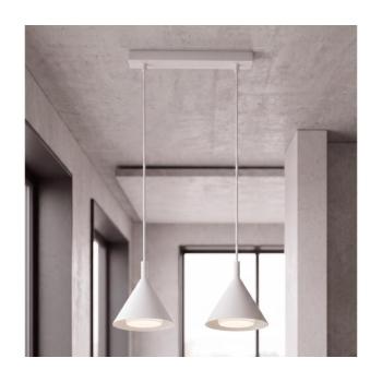 BRILAGI - LED Kábeles függőlámpa CONE DOUBLE 2xGX53/15W/230V fehér WO-E14-G09-WHT-OEM kép