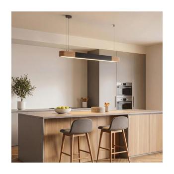 BRILAGI - LED kábeles függőlámpa GARDALINE LED/100W/230V 120 cm tölgy/fekete 223OLY1183 kép