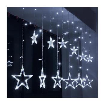 BRILAGI - LED Karácsonyi kültéri fényfüggöny 77xLED/3xAA/USB 1,8m IP44 hideg fehér 1V227-OEM5 kép