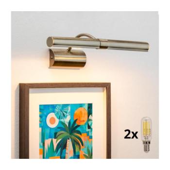 BRILAGI - LED Képmegvilágító DANAE 2xE14/4W/230V 3000K bronz BG0811+2xAI0848 kép