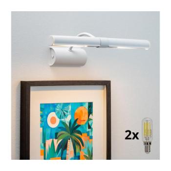BRILAGI - LED Képmegvilágító DANAE 2xE14/4W/230V 3000K fehér BG0812+2xAI0848 kép